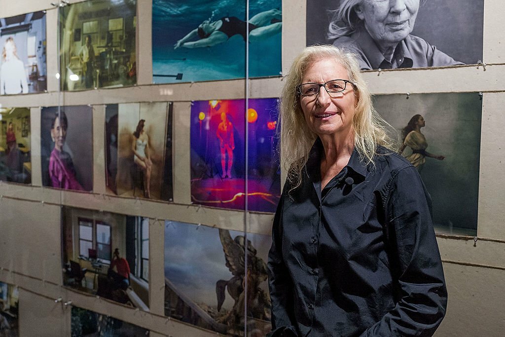 HONG KONG - MAY 31: Photographer Annie Lebovitz speaks at her UBS commissioned exhibition, 'WOMEN: New Portraits', to be held at Cheung Hing Industrial Building, Kennedy Town in Hong Kong 3 - 26 June 2016, on May 31, 2016 in Hong Kong.