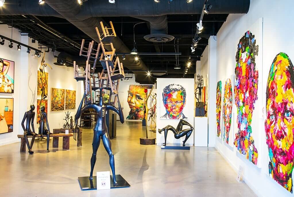 San Francisco, United States - A modern art exhibition in Fishermans Warf area